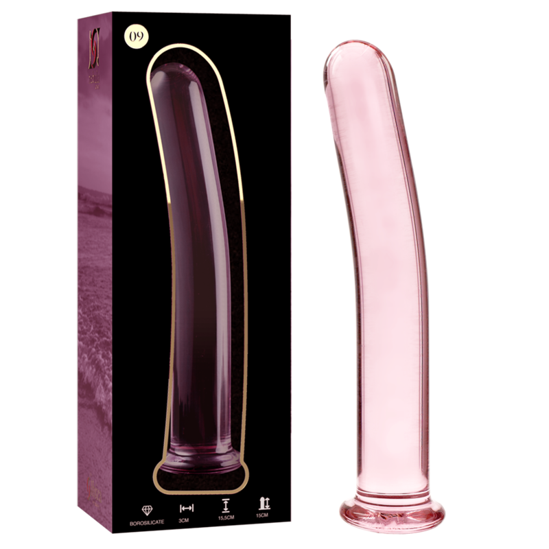 NEBULA SERIES BY IBIZA - MODELO 9 DILDO VIDRO BOROSILICADO TRANSPARENTE 15.5 CM -O- 2.5 CM - Sexshoptuga  Sexshoptuga 