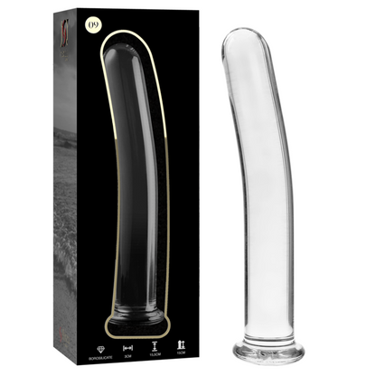 NEBULA SERIES BY IBIZA - MODELO 9 DILDO VIDRO BOROSILICADO TRANSPARENTE 15.5 CM -O- 2.5 CM - Sexshoptuga 