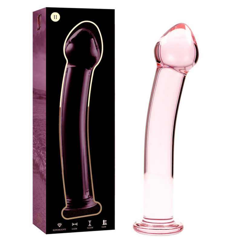 NEBULA SERIES BY IBIZA - MODELO 11 DILDO VIDRO BOROSILICADO TRANSPARENTE 16 CM -O- 3 CM Sexshoptuga 