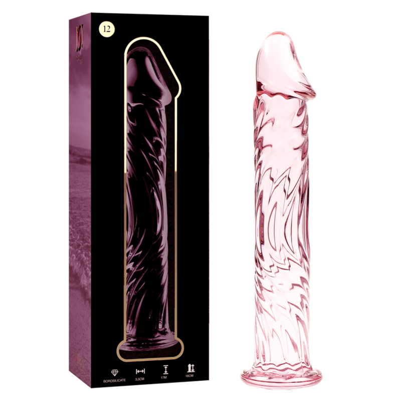 NEBULA SERIES BY IBIZA - MODELO 12 DILDO VIDRO BOROSILICADO TRANSPARENTE 17 CM -O- 3.5 CM Sexshoptuga 