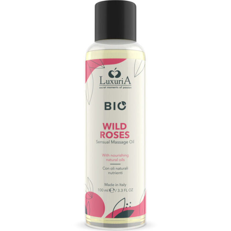 INTIMATELINE LUXURIA - ÓLEO DE MASSAGEM BIO ROSAS SELVAGENS 100 ML - Sexshoptuga 