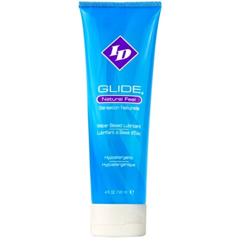 ID GLIDE - LUBRIFICANTE  BASE DE GUA TUBO DE VIAGEM ULTRA DURADOURO 120 ML - Sexshoptuga 