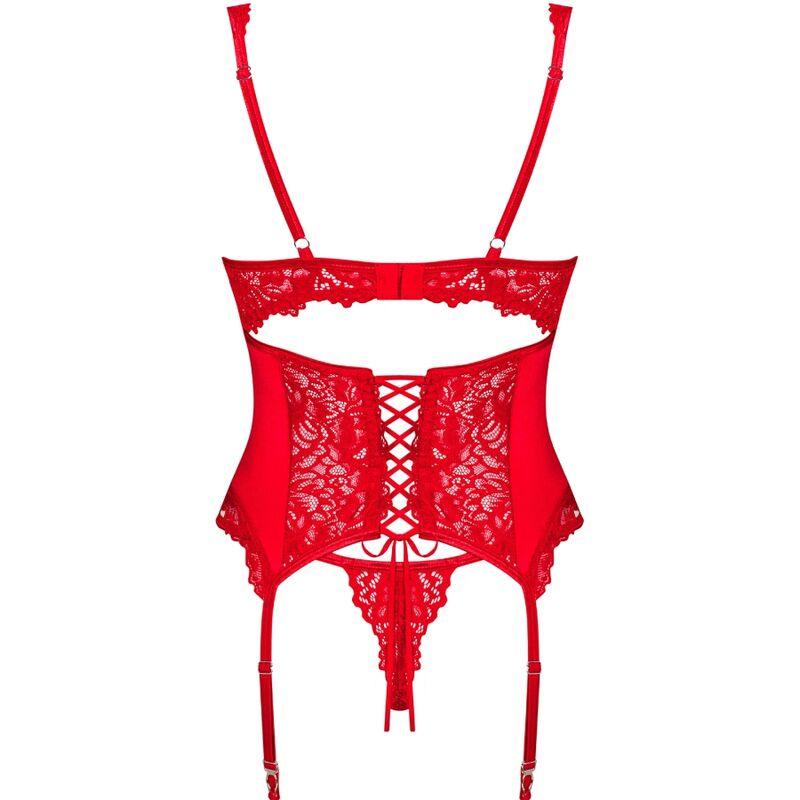 OBSESSIVE - CORSET AMOR CHERRIS & TANGA S/M - Sexshoptuga 