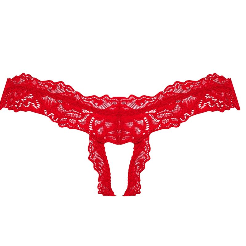 OBSESSIVE - TANGA AMOR CHERRIS SEM CROTCHLESS L/XL Sexshoptuga 