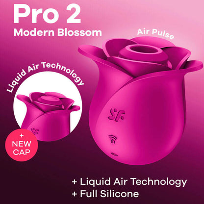 SATISFYER - AIR PULSE PRO 2 MODERN BLOSSOM VIBRADOR - Sexshoptuga 