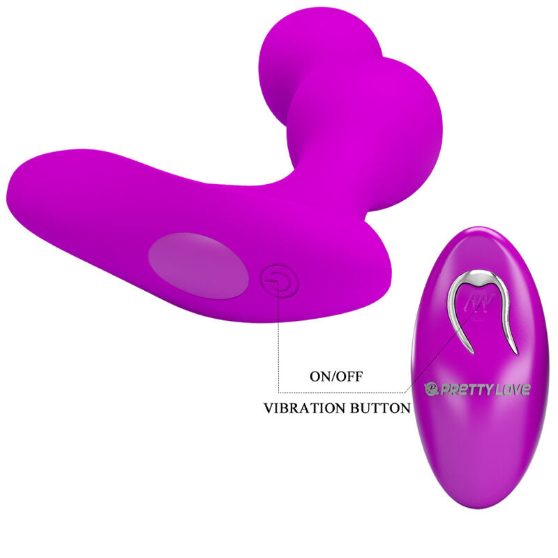 PRETTY LOVE - MASSAGER VIBRADOR ANAL TERRANCE COM CONTROLE REMOTO - Sexshoptuga  Sexshoptuga 