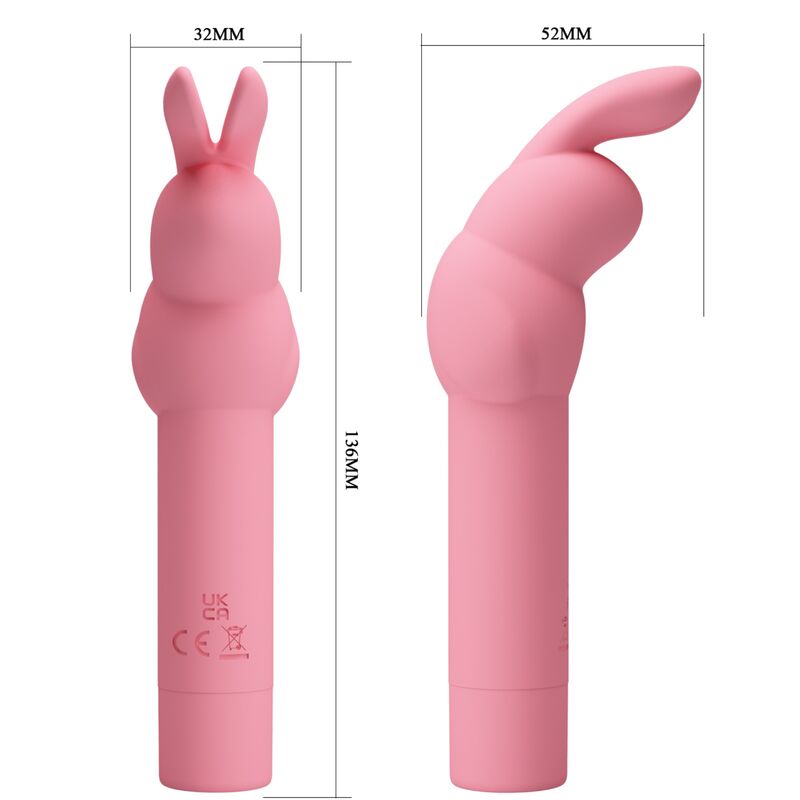 PRETTY LOVE - VIBRADOR DE SILICONE COELHO ROSA GERARDO - Sexshoptuga  Sexshoptuga 