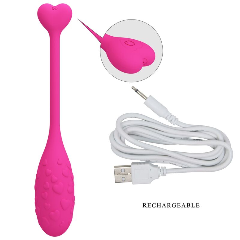 PRETTY LOVE - OVO VIBRATÓRIO ROSA FISHER CONTROLADO POR APLICATIVO - Sexshoptuga  Sexshoptuga 