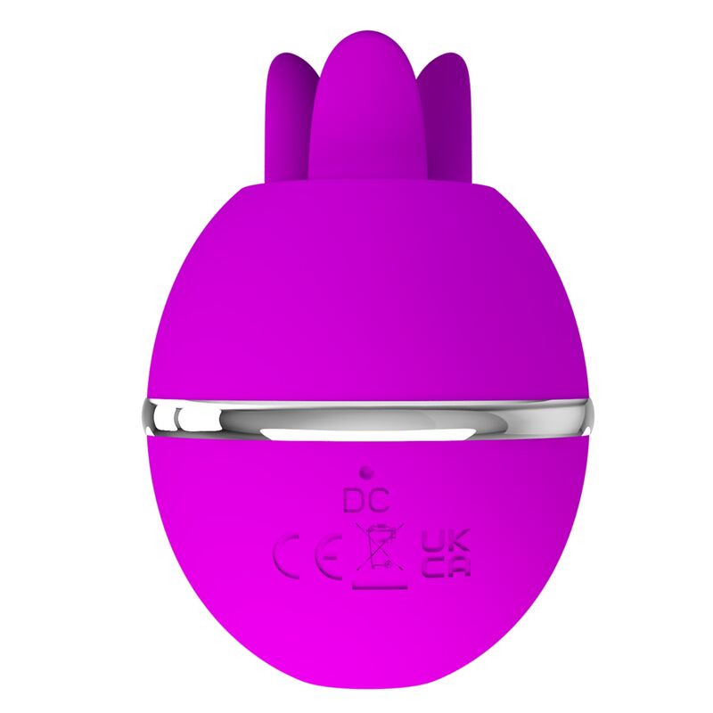 PRETTY LOVE - VIBRADOR DE SILICONE REDONDO ROXO BOLA GEMINI - Sexshoptuga  Sexshoptuga 