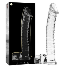 NEBULA SERIES BY IBIZA - MODELO 23 DILDO VIDRO BOROSILICADO TRANSPARENTE 21.5 CM -O- 4 CM Sexshoptuga 