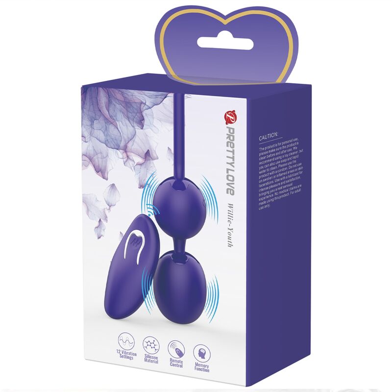 PRETTY LOVE - BOLAS DE CONTROLE REMOTO WILLIE YOUTH E VIBRAO VIOLETA - Sexshoptuga  Sexshoptuga 