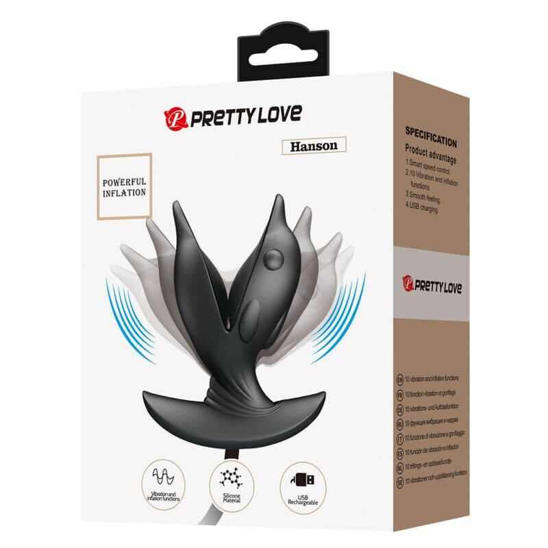 PRETTY LOVE - PLUG ANAL DELFIN INFLVEL E RECARREGVEL - Sexshoptuga  Sexshoptuga 