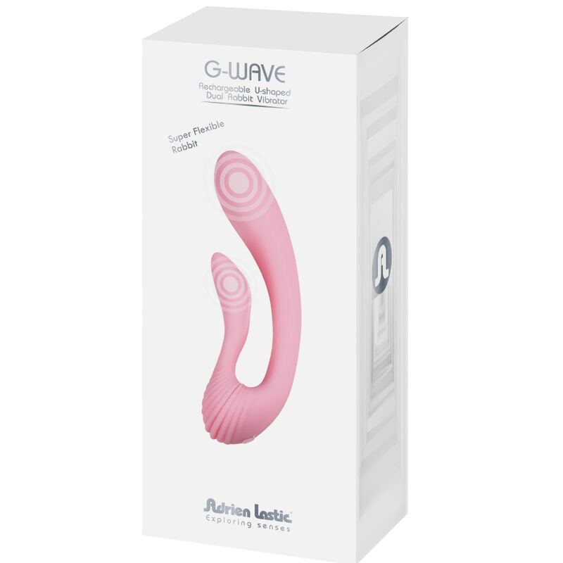 ADRIEN LASTIC - VIBRADOR DUPLO COELHO G-WAVE ROSA - Sexshoptuga 