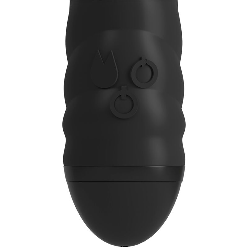 ADRIEN LASTIC - VIBRADOR TWISTER E ROTADOR MASSAGER COELHO PRETO - Sexshoptuga  Sexshoptuga 