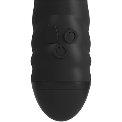 ADRIEN LASTIC - VIBRADOR TWISTER E ROTADOR MASSAGER COELHO PRETO - Sexshoptuga 