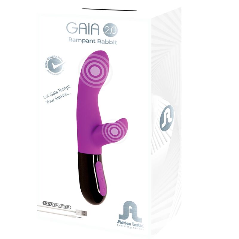 ADRIEN LASTIC - GAIA 2.0 COELHO VIBRADOR VIOLETA - Sexshoptuga 