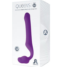 ADRIEN LASTIC - QUEENS STRAP-ON FLEXÍVEL VIOLETA TAMANHO M - Sexshoptuga  Sexshoptuga 