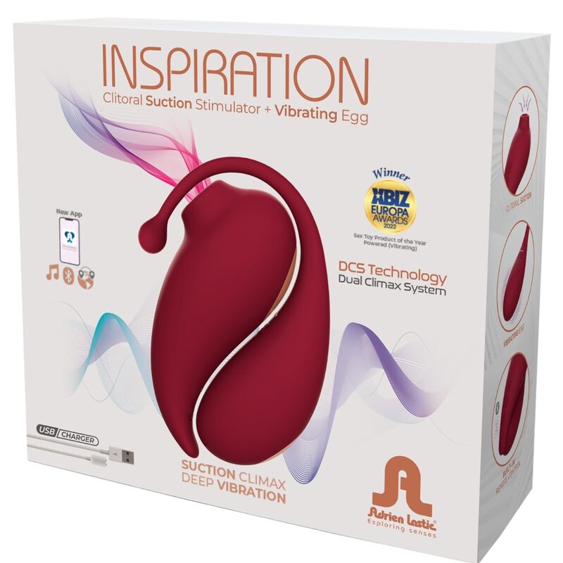 ADRIEN LASTIC - INSPIRAÇÃO CLITORIS SUCKER + VIBRATING OVO VERMELHO - APLICATIVO GRATUITO - Sexshoptuga  Sexshoptuga 