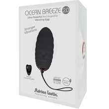 ADRIEN LASTIC - OCEAN BREEZE 2.0 OVO VIBRATÓRIO RECARREGÁVEL CONTROLE REMOTO PRETO - Sexshoptuga  Sexshoptuga 