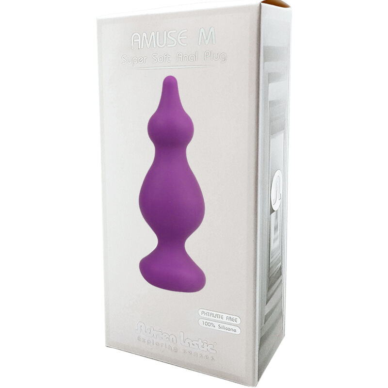 ADRIEN LASTIC - AMUSE ANAL PLUG VIOLETA SILICONE TAMANHO M - Sexshoptuga  Sexshoptuga 