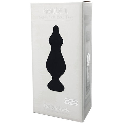 ADRIEN LASTIC - AMUSE PLUG ANAL SILICONE PRETO TAMANHO L - Sexshoptuga 