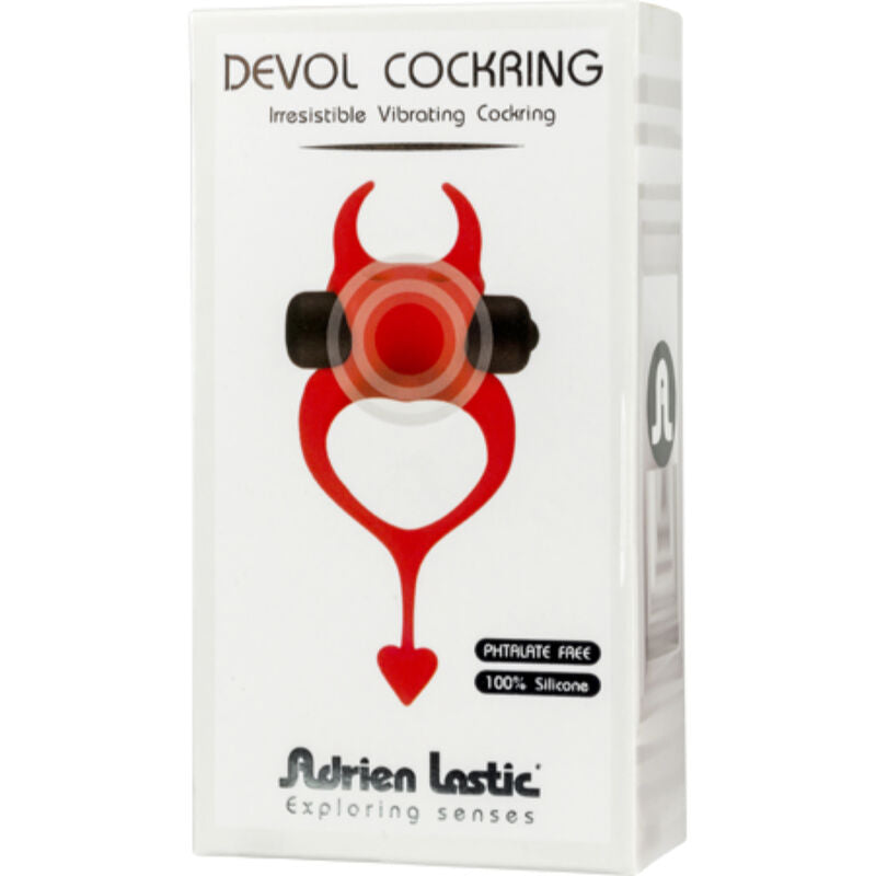 ADRIEN LASTIC - DEVOL COCKRING ANEL VIBRADOR VERMELHO - Sexshoptuga  Sexshoptuga 