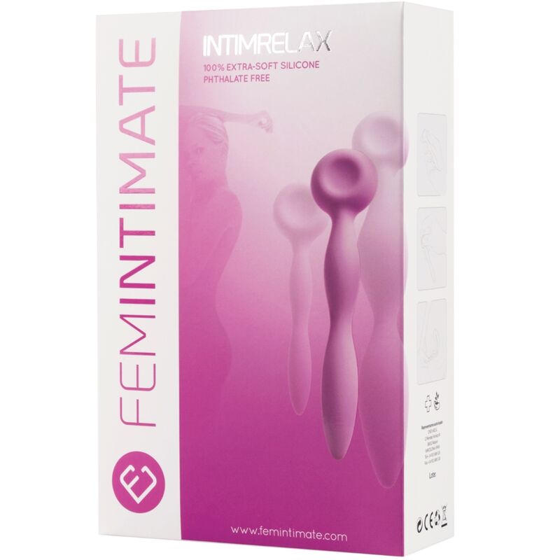 FEMINTIMATE - INTIMRELAX CONJUNTO 3 DILATADORES VAGINAIS - Sexshoptuga  Sexshoptuga 