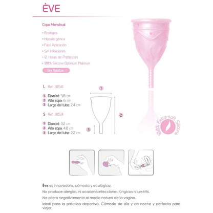 FEMINTIMATE - COPO MENSTRUAL DE SILICONE EVE - TAMANHO L - Sexshoptuga 