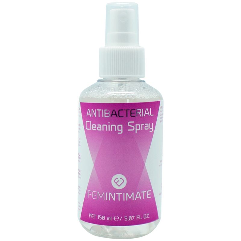 FEMINTIMATE - SPRAY LIMPADOR DE BRINQUEDOS ANTIBACTERIANO 150 ML - Sexshoptuga  Sexshoptuga 