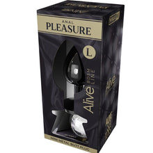 ALIVE - MINI PLUG PRAZER ANAL METAL BRANCO TAMANHO L - Sexshoptuga  Sexshoptuga 