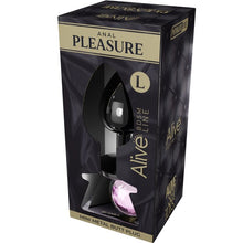 ALIVE - MINI PLUG PRAZER ANAL METAL ROSA TAMANHO L - Sexshoptuga  Sexshoptuga 