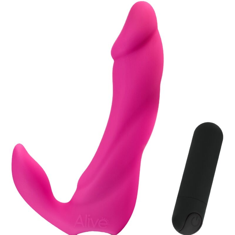 ALIVE - DILDO VIBRADOR BIFUN PRO ROSA 14,9 CM - Sexshoptuga 