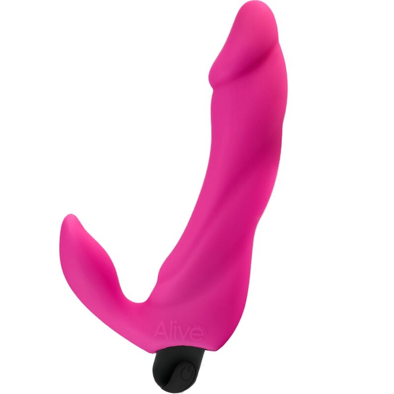 ALIVE - DILDO VIBRADOR BIFUN PRO ROSA 14,9 CM - Sexshoptuga 