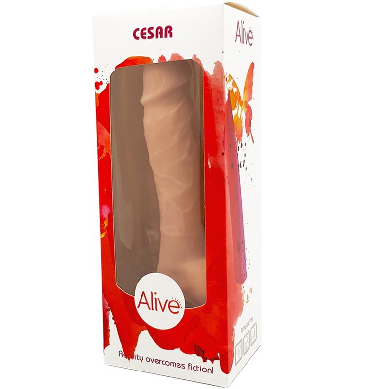 ALIVE - PÊNIS REALÍSTICO CESAR 17,5 CM - Sexshoptuga 