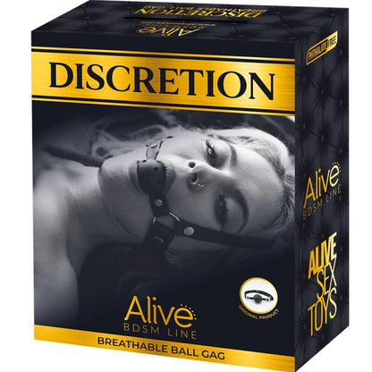 ALIVE - DISCRETION GAG RESPIRÁVEL VERMELHO - Sexshoptuga 