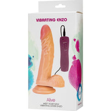 ALIVE - VIBRADOR DE PÊNIS ENZO REALÍSTICO 21 CM - Sexshoptuga  Sexshoptuga 