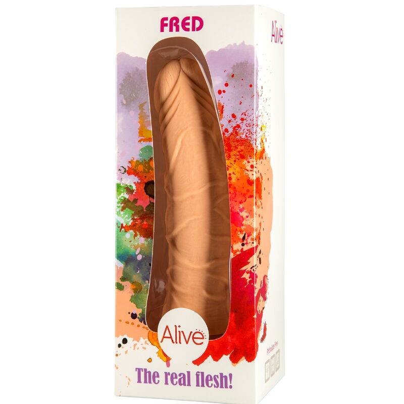 ALIVE - PÊNIS REALÍSTICO FRED 19 CM - Sexshoptuga 