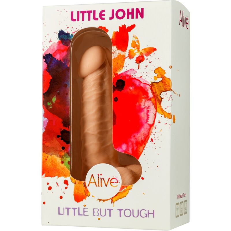 ALIVE - PÊNIS REALÍSTICO LITTLE JOHN 14,6 CM - Sexshoptuga 