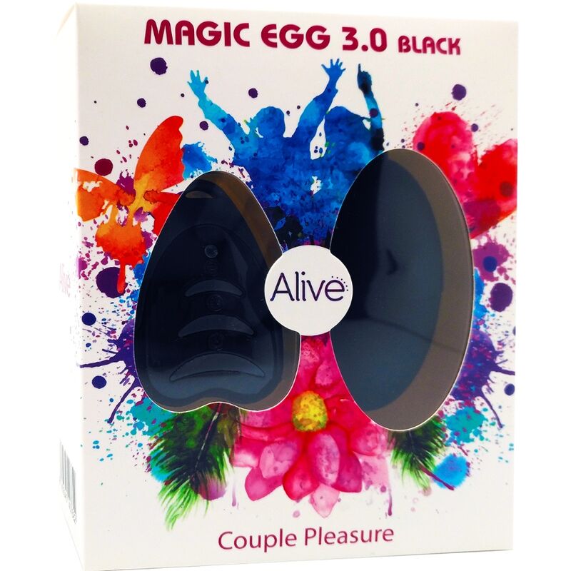 ALIVE - MAGIC EGG 3.0 VIBRANDO OVO CONTROLE REMOTO PRETO - Sexshoptuga 