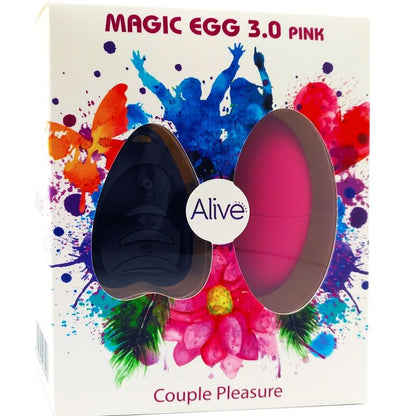 ALIVE - MAGIC EGG 3.0 OVO VIBRATÓRIO CONTROLE REMOTO ROSA - Sexshoptuga 