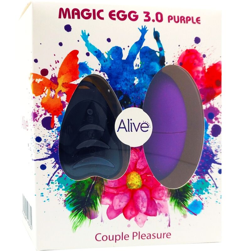 ALIVE - MAGIC EGG 3.0 OVO VIBRATÓRIO CONTROLE REMOTO VIOLETA - Sexshoptuga 