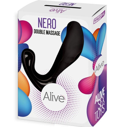 ALIVE - NERO DUPLO MASSAGER ANAL E PROSTÁTICO - Sexshoptuga 