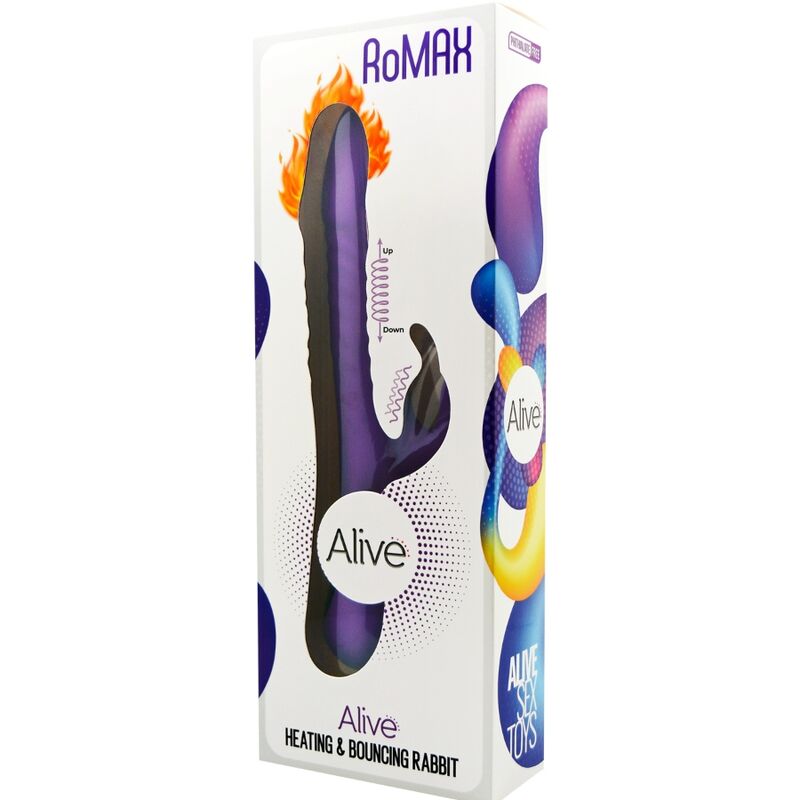 ALIVE - ROMAX VIBRADOR COELHO SILICONE VIOLETA - Sexshoptuga 