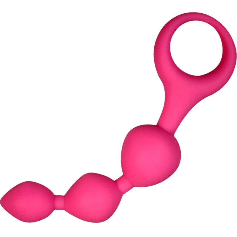 ALIVE - BOLAS ANAIS DE SILICONE TRIBALL ROSA 15 CM - Sexshoptuga  Sexshoptuga 