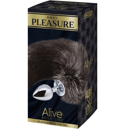 ALIVE - PLUG DE PRAZER ANAL METAL FOX TAIL TAMANHO L - Sexshoptuga 