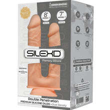 SILEXD - MODELO 1 PÊNIS REALISTA DUPLA PENETRACION PREMIUM SILEXPAN SILICONE 17.5 / 19.5 CM - Sexshoptuga  Sexshoptuga 