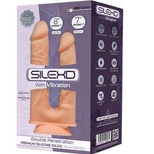 SILEXD - MODELO 1 VIBRADOR DE PÊNIS REALISTA DUPLA PENETRAÇÃO PREMIUM SILEXPAN SILICONE 17.5 / 19.5 CM - Sexshoptuga  Sexshoptuga 