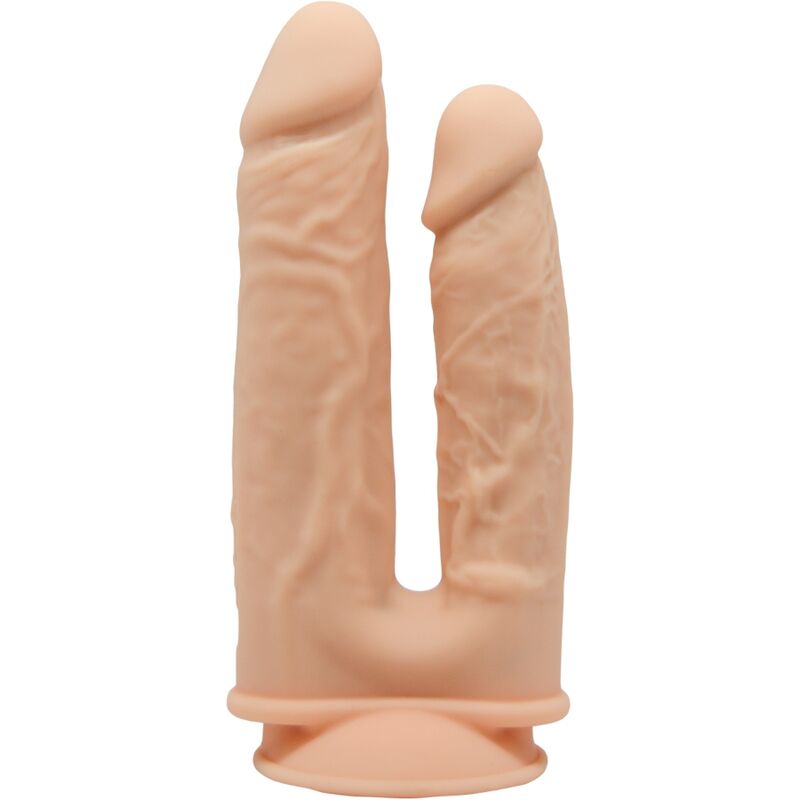 SILEXD - MODELO 1 VIBRADOR DE PÊNIS REALISTA DUPLA PENETRAÇÃO PREMIUM SILEXPAN SILICONE 17.5 / 19.5 CM - Sexshoptuga 