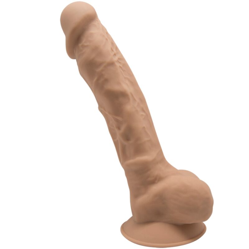 SILEXD - MODELO 1 PÊNIS REALÍSTICO PREMIUM SILEXPAN SILICONE CARAMELO 17.5 CM - Sexshoptuga  Sexshoptuga 