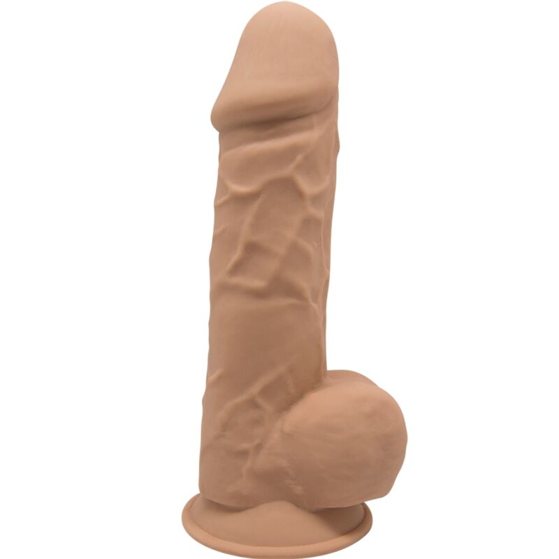 SILEXD - MODELO 1 PÊNIS REALÍSTICO PREMIUM SILEXPAN SILICONE CARAMELO 21.5 CM - Sexshoptuga 